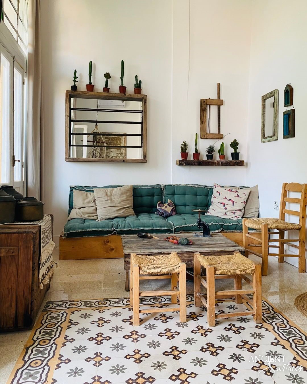 Timeless antique cement tile designs by Ancient Surfaces